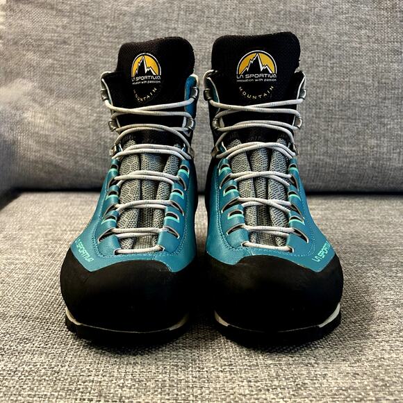 EUC La Sportiva Trango Tower GTX Womens 7.5 Mountaineering Boots GoreTex Emerald - Picture 4 of 16